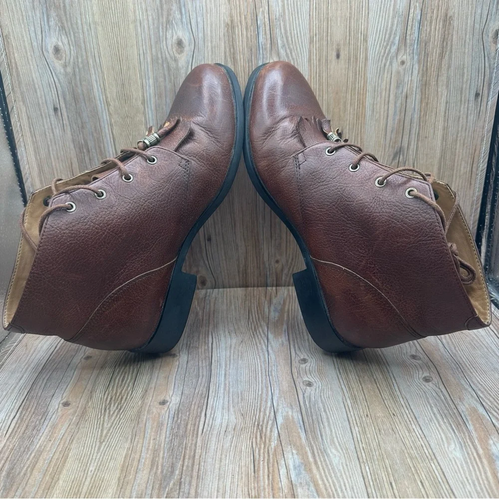 Ariat Brown Leather Lace Up Ankle Boots Womens Size 8.5